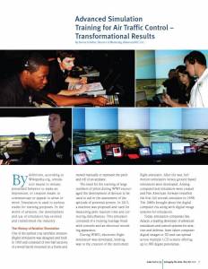 Advanced Simulation Training for Air Traffic Control – Transformational Results